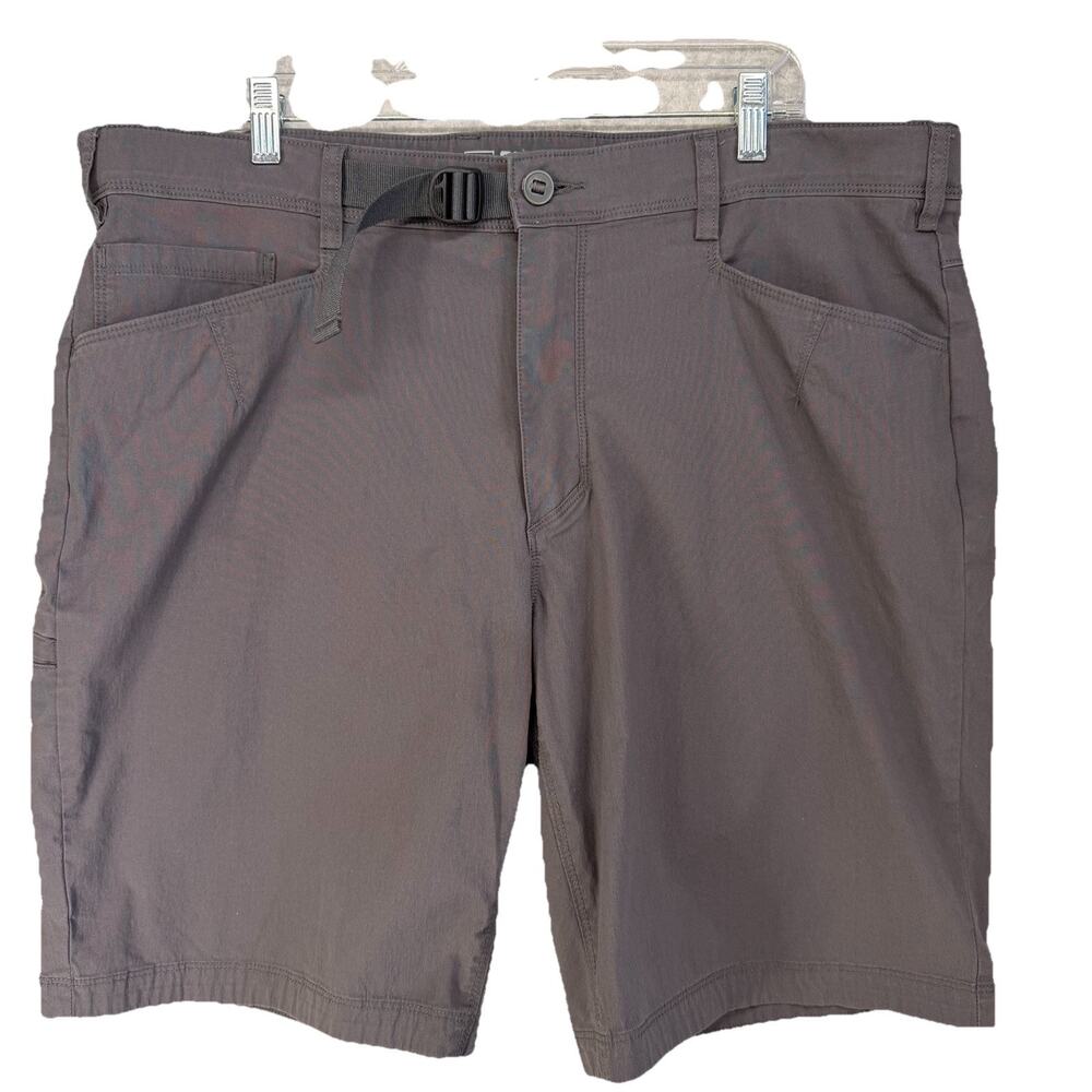 Duluth Trading Alaskan Hardgear Shorts Mens 40 Gray Belted Gorpcore Hiking
